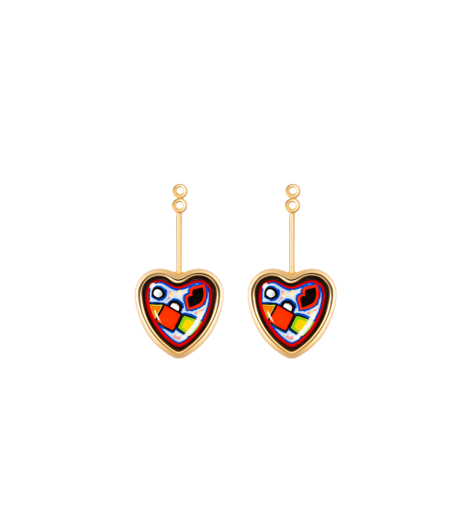Boucles d’oreilles Corazón avec Minicabochon