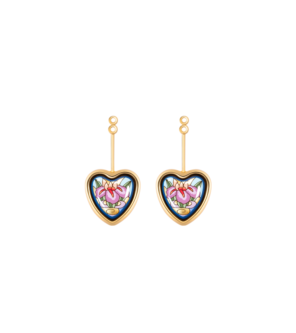 Corazón Ohrringe mit Minicabochon