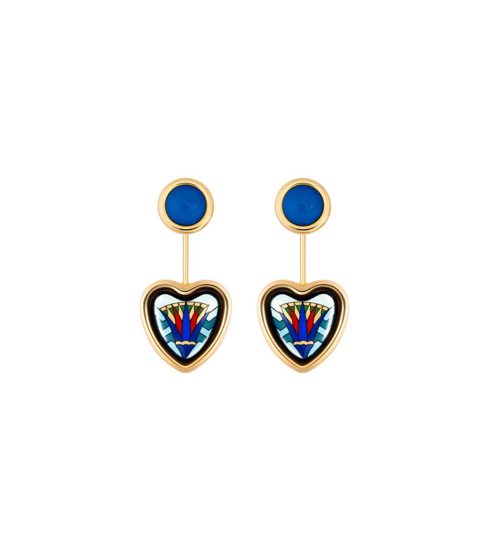 Boucles d’oreilles Corazón avec Minicabochon
