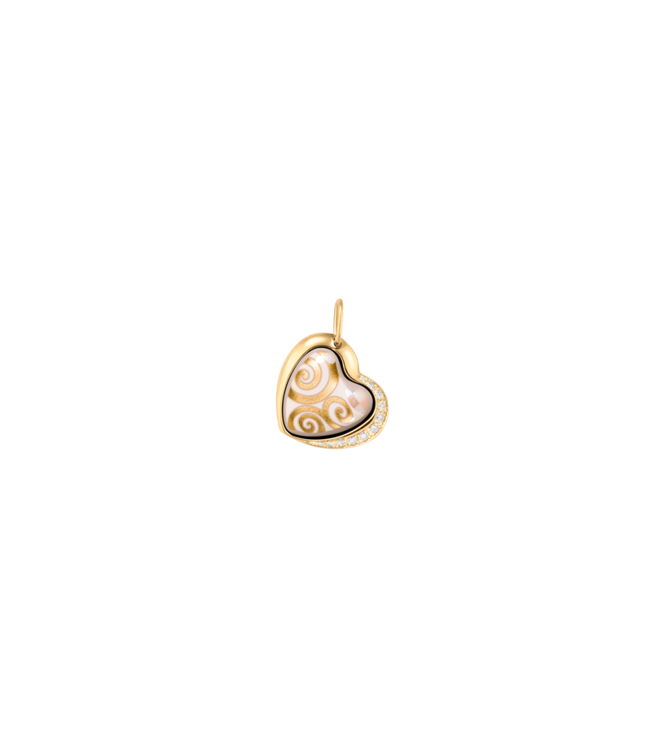 Pendant Heart with Diamonds