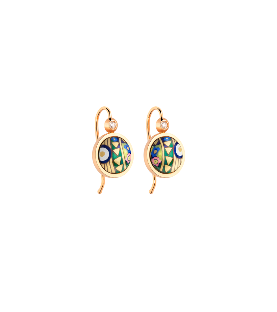 Earrings Cabochon Hanger with Brilliant