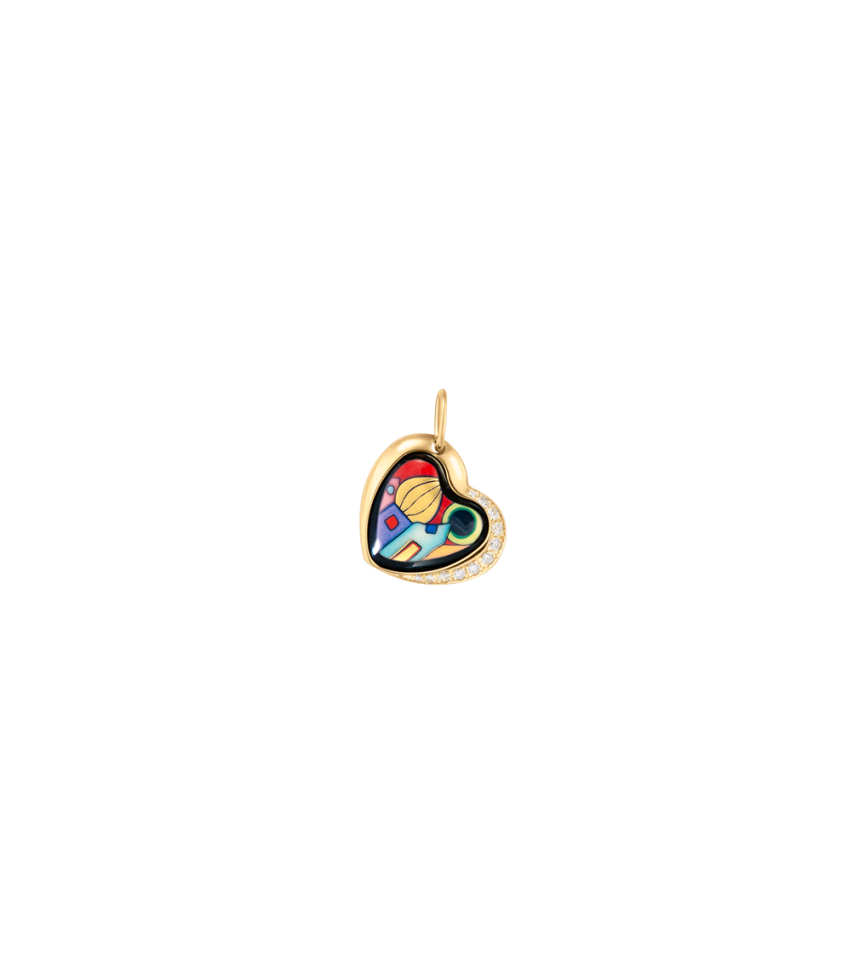 Pendentif Cœur avec des diamants
