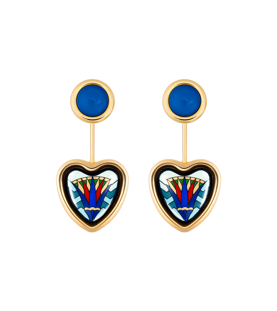Corazón Earrings with Minicabochon
