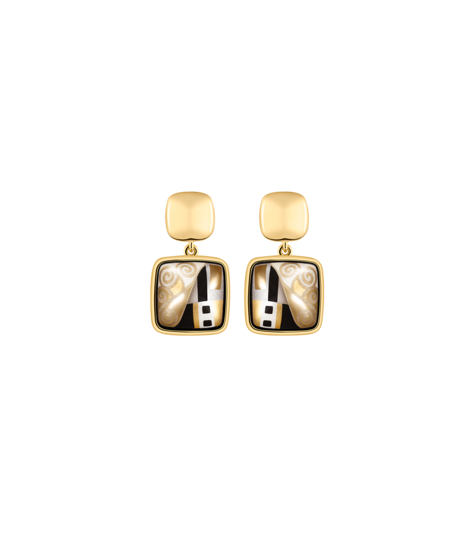 Earrings Golden Square