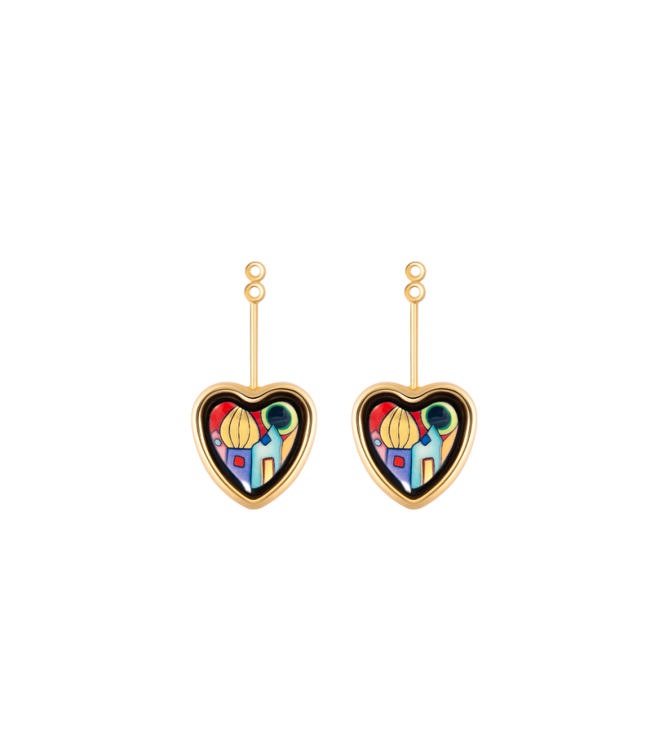 Boucles d’oreilles Corazón avec Minicabochon