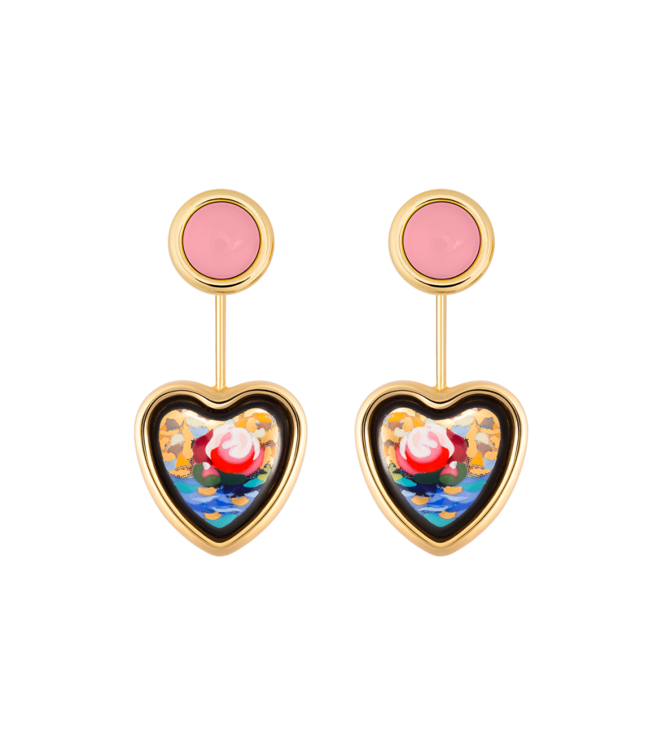 Boucles d’oreilles Corazón avec Minicabochon