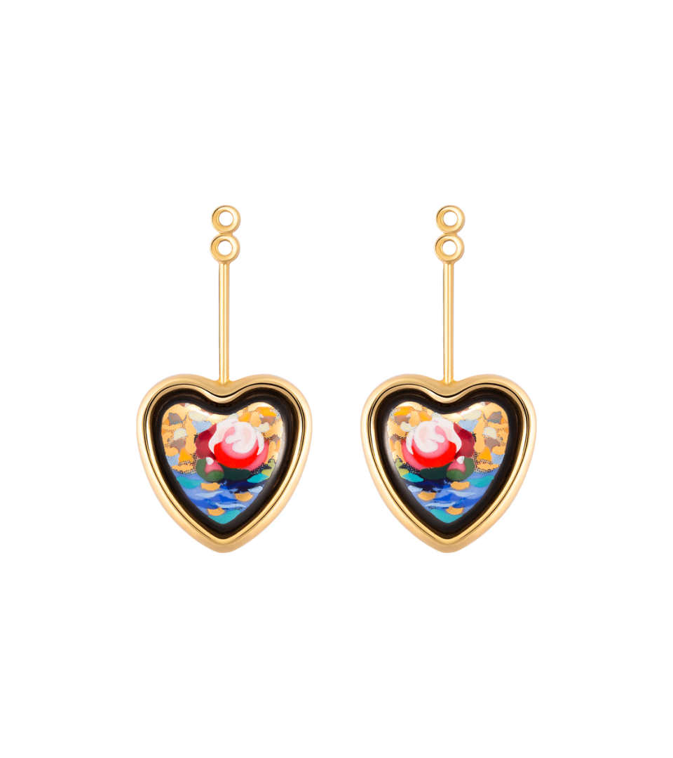 Boucles d’oreilles Corazón avec Minicabochon