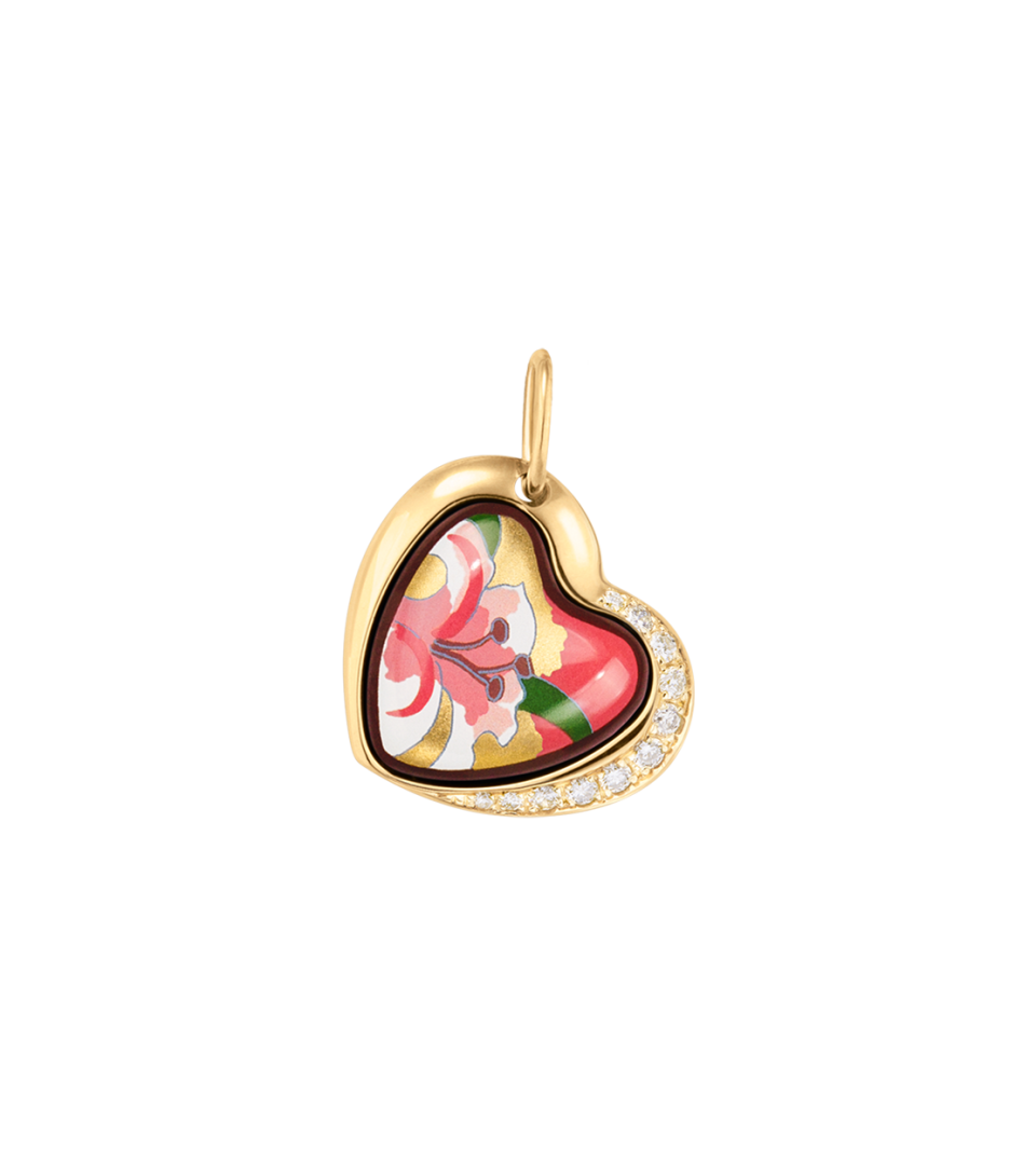 Anhänger Herz mit Diamanten