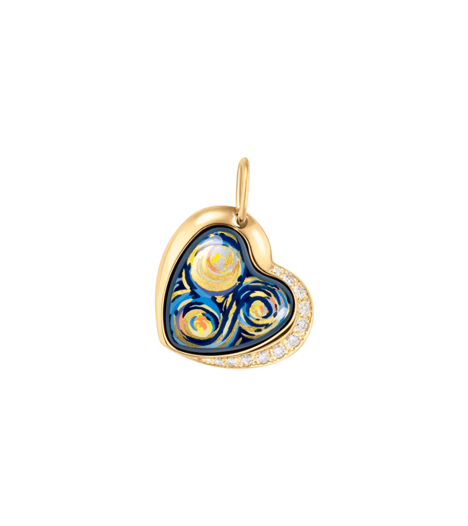 Pendant Heart with Diamonds