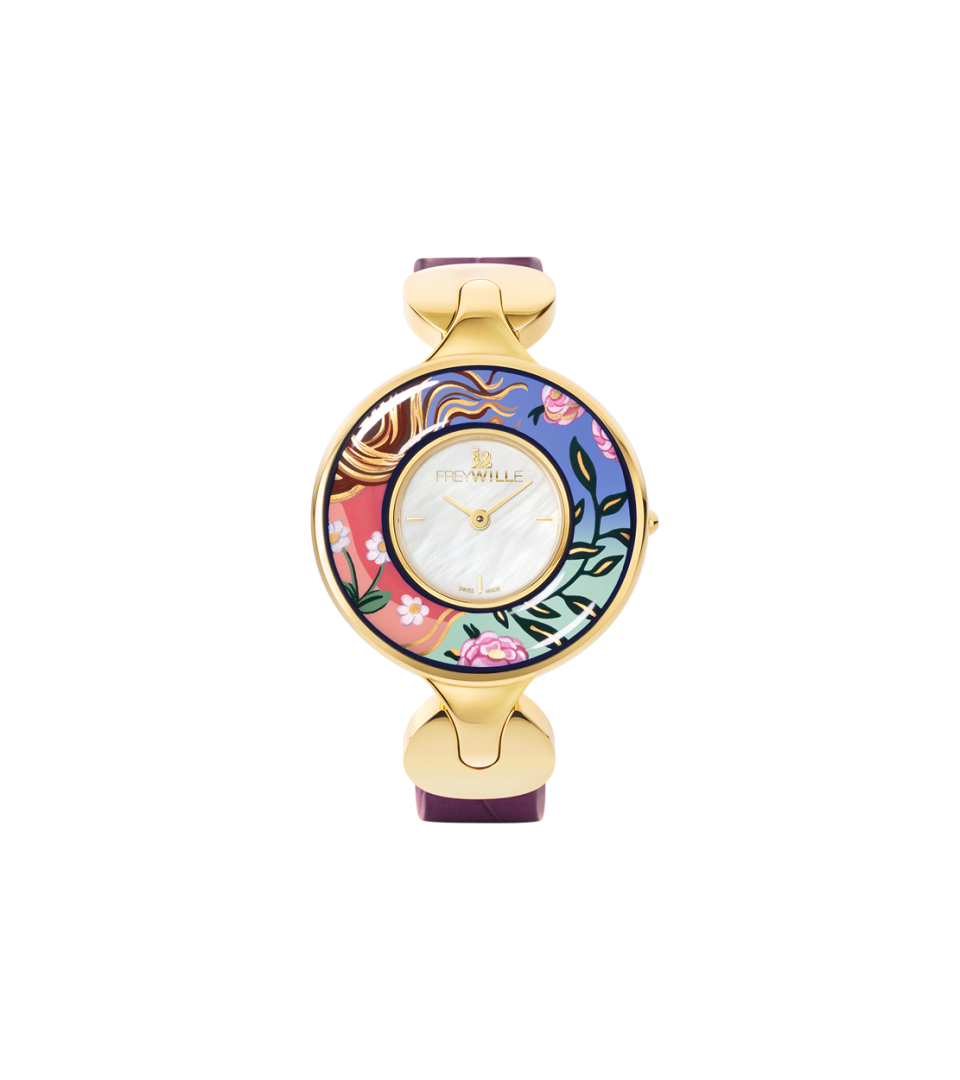 Watch Helena / Alligator Watch Strap - paars