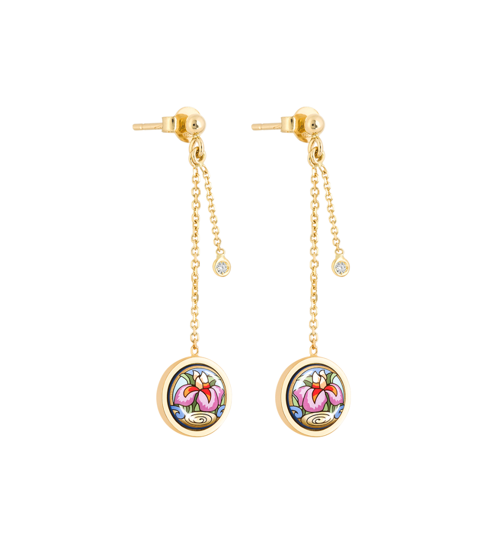 Boucles d''oreilles avec puce Désirée