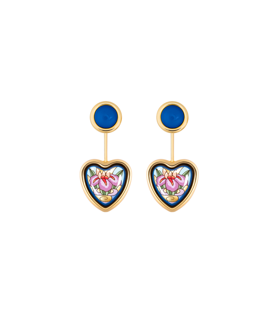 Corazón Ohrringe mit Minicabochon