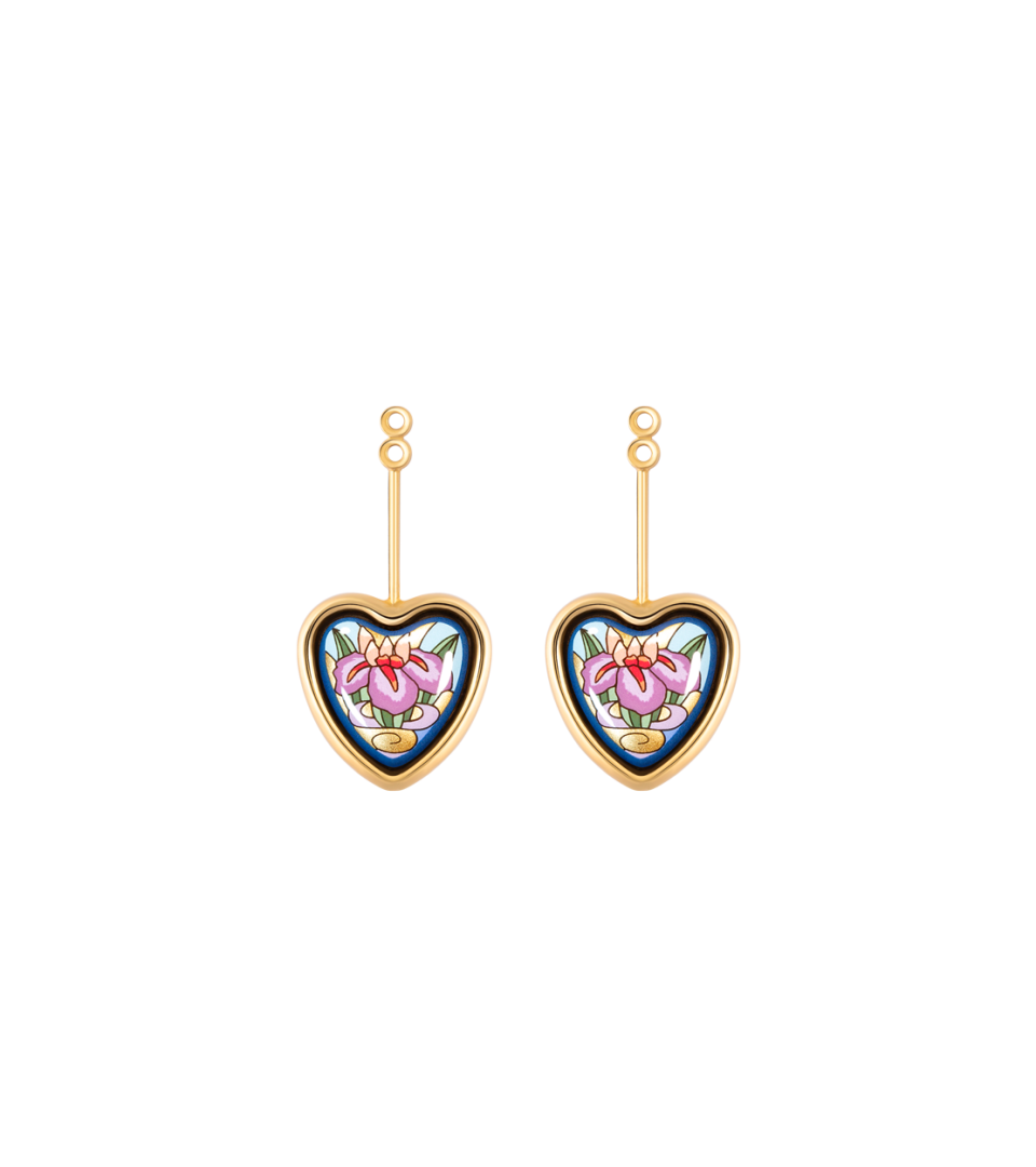 Corazón Ohrringe mit Minicabochon