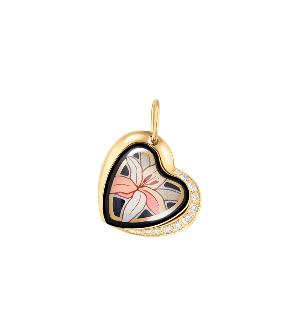 Pendentif Cœur avec des diamants