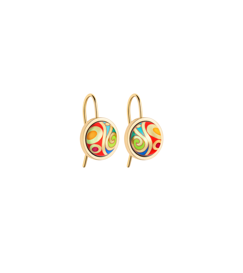 Boucles d''Oreilles Dormeuses Cabochons