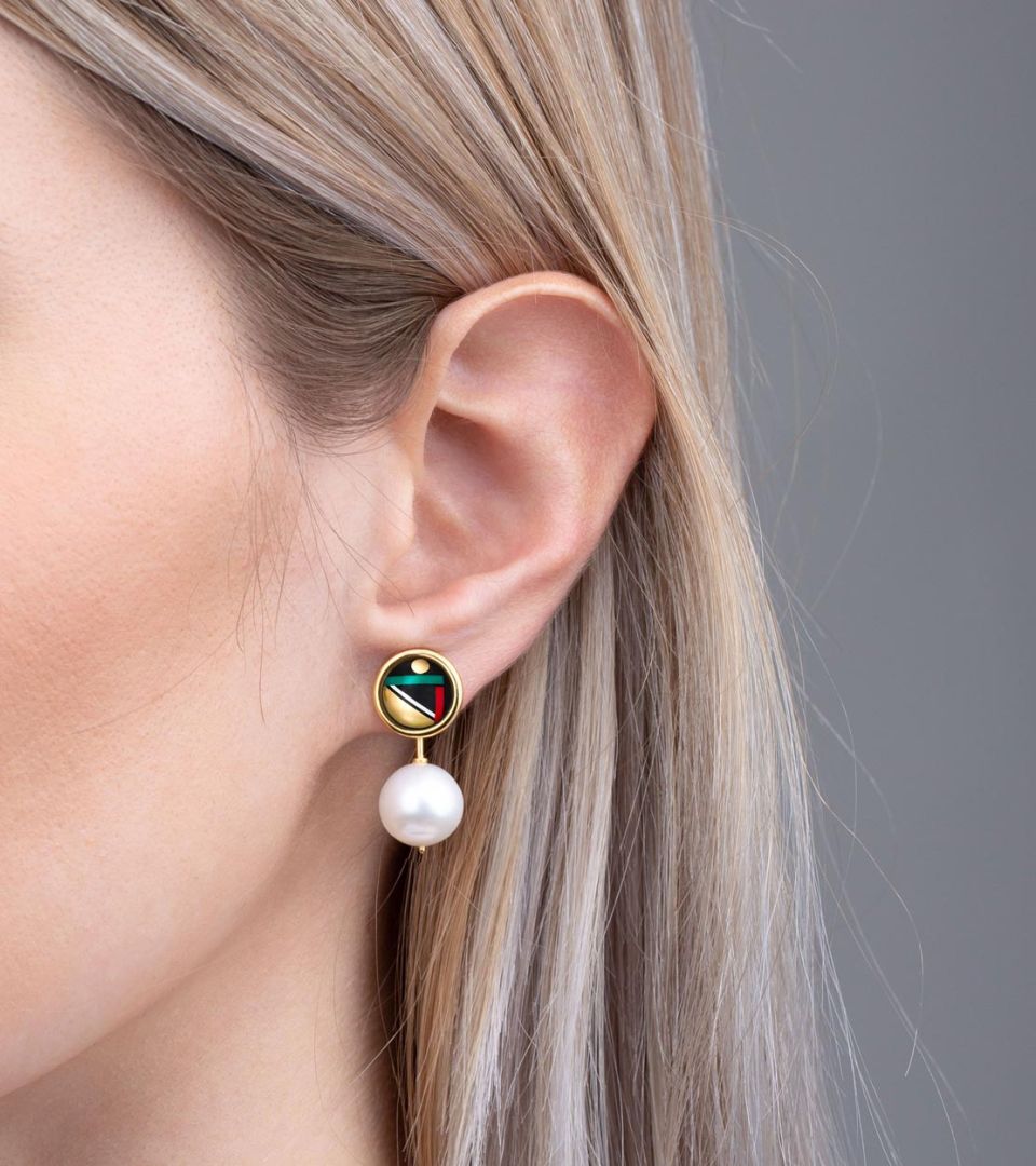 Ocean Drops with Cabochon