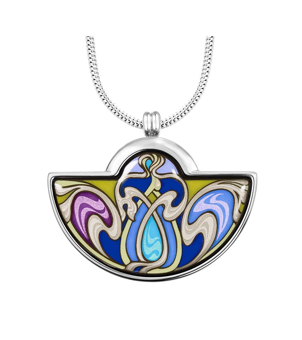 Pendentif Demi-Lune & Chaîne Serpentine