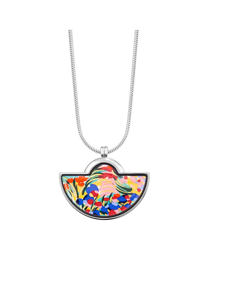 Pendentif Demi-Lune & Chaîne Serpentine