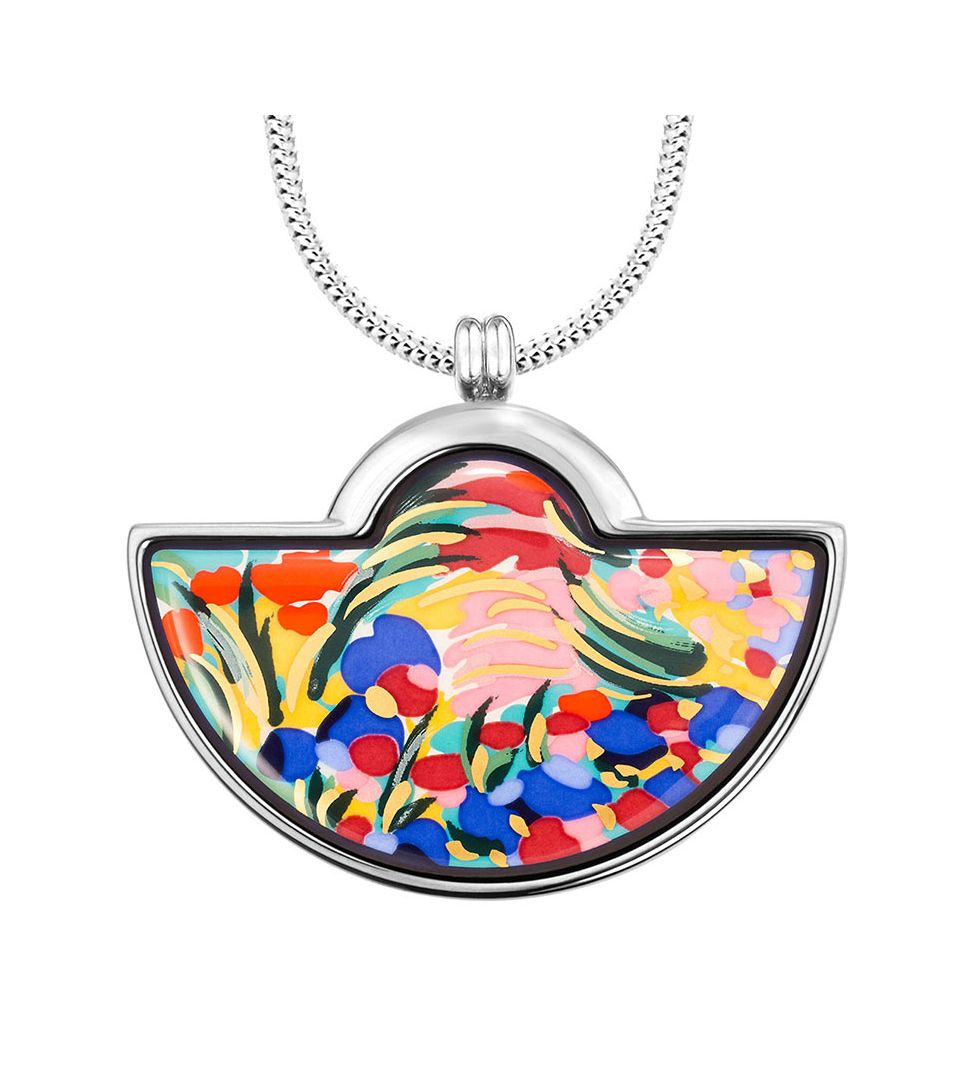 Pendentif Demi-Lune & Chaîne Serpentine