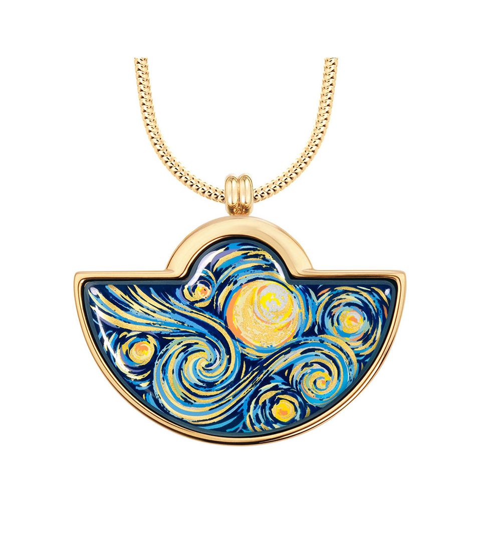 Pendentif Demi-Lune & Chaîne Serpentine