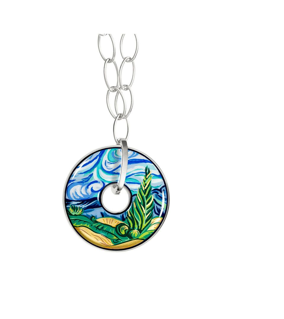 Pendant Luna Piena & Anchor Chain