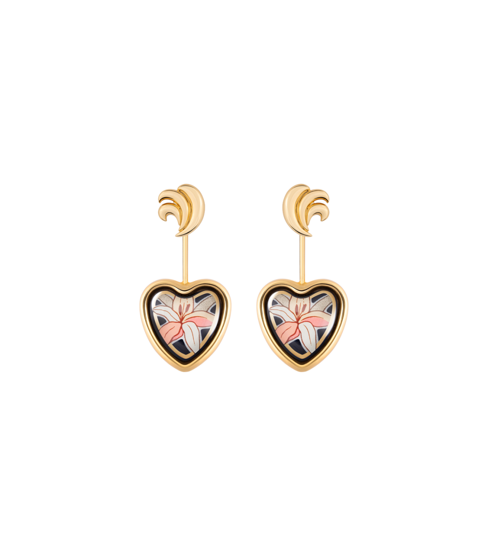 Boucles d’oreilles Corazón avec wings