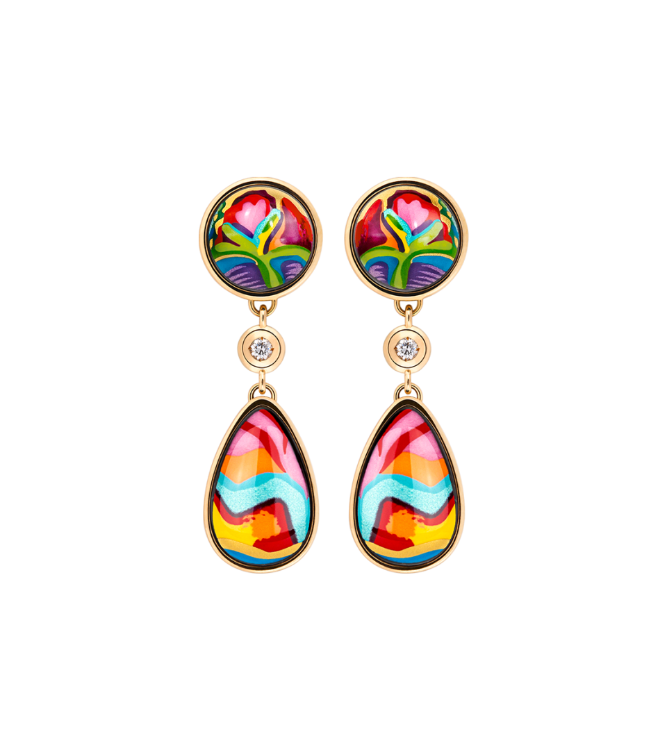 Boucles d''Oreilles Saint Tropez Diamond Drops