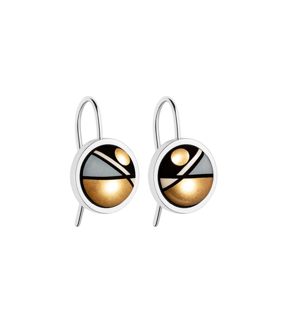 Boucles d''Oreilles Dormeuses Cabochons