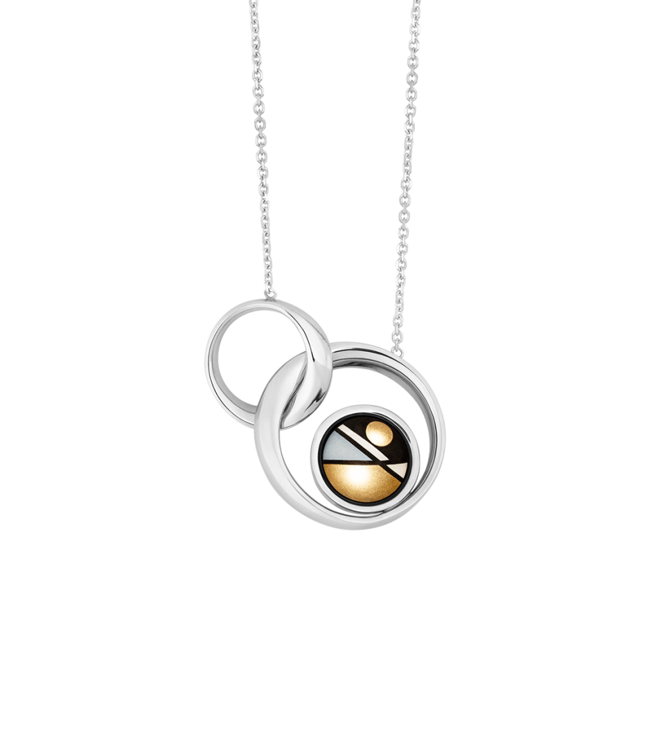 Collier Little Aurora en or blanc