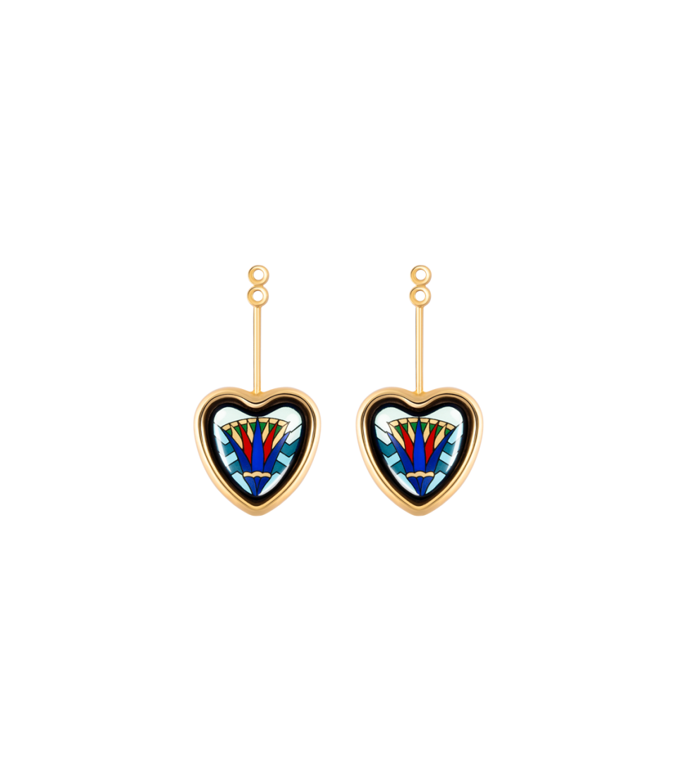 Boucles d’oreilles Corazón avec wings