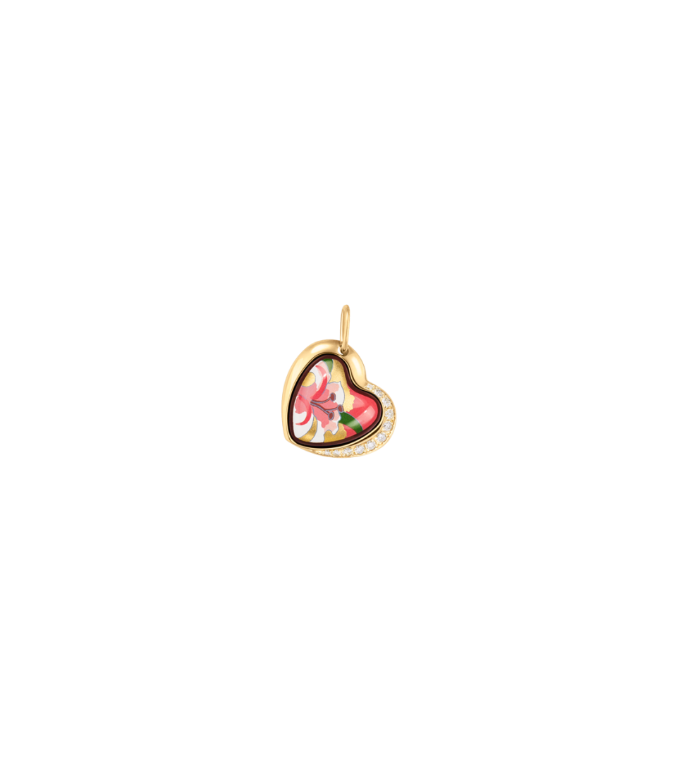 Anhänger Herz mit Diamanten