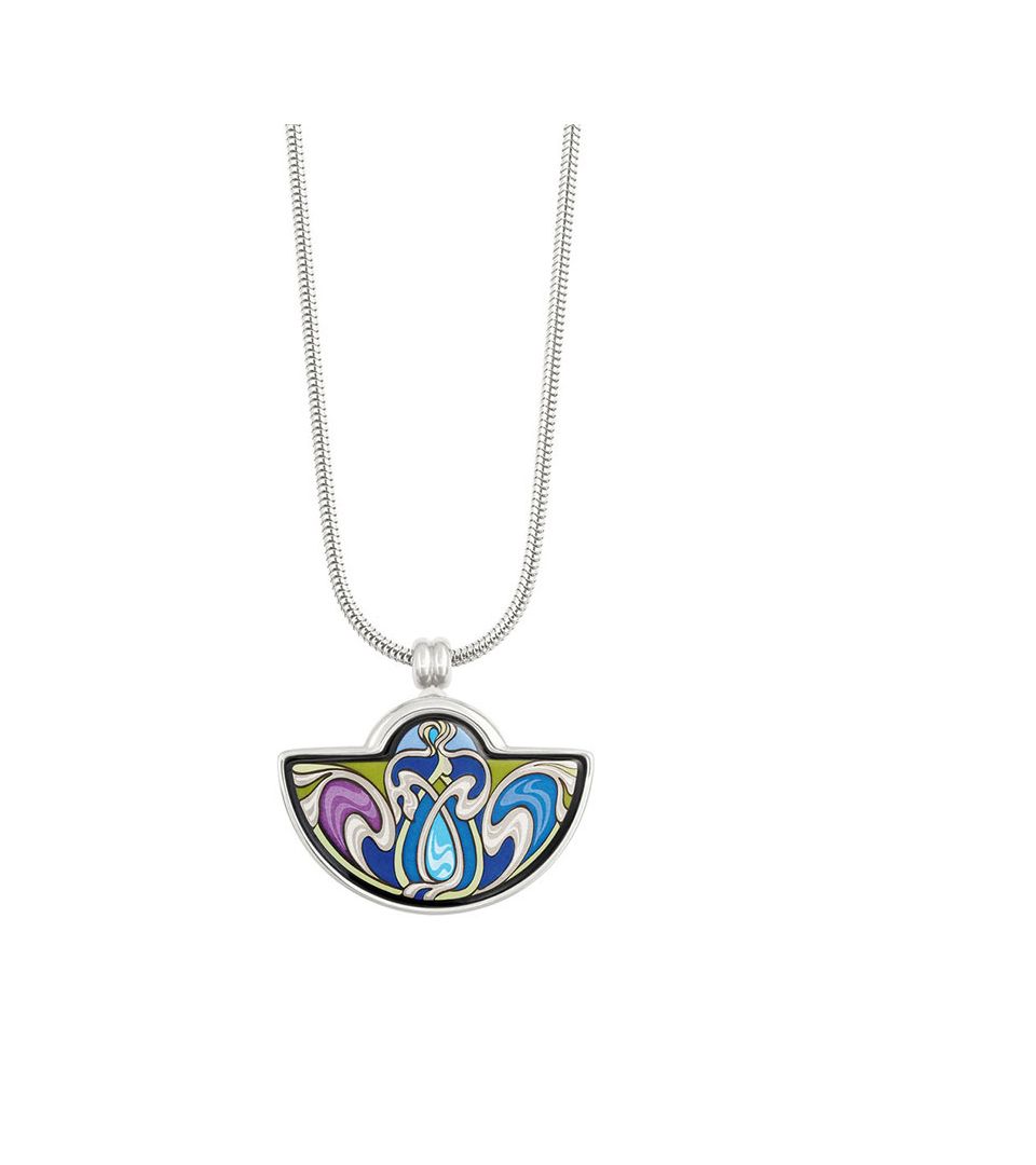 Pendentif Petite Demi Lune & Chaîne Serpentine