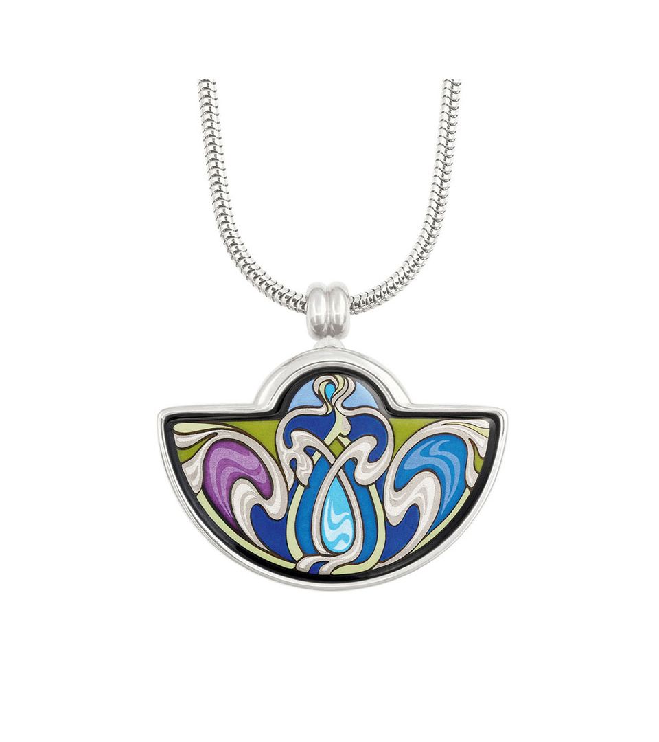 Pendentif Petite Demi Lune & Chaîne Serpentine