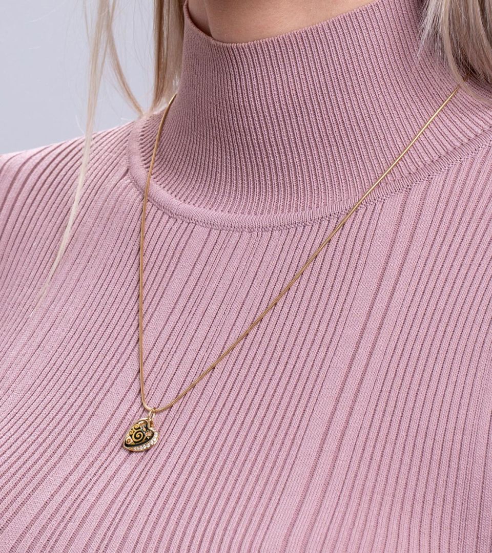 Pendant Heart with Diamonds